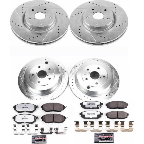 Power Stop 06-07 Subaru B9 Tribeca Front & Rear Z26 Street Warrior Brake Kit (1x psbK4603-26, 1x psbK4645-26) thumbnail 3