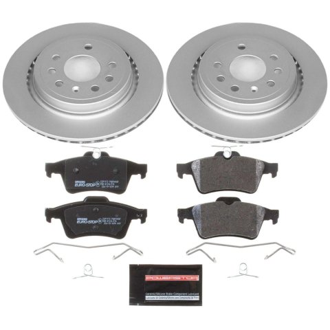 Power Stop 06-07 Saab 9-3 Front & Rear Euro-Stop Brake Kit (1x psbESK978, 1x psbESK983) thumbnail 4