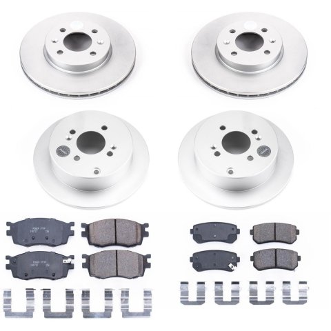 Power Stop 06-07 Hyundai Accent Front & Rear Z17 Evolution Geomet Coated Brake Kit (1x psbCRK4652, 1x psbCRK4653) thumbnail 7