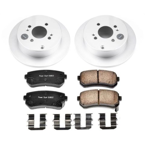 Power Stop 06-07 Hyundai Accent Front & Rear Z17 Evolution Geomet Coated Brake Kit (1x psbCRK4652, 1x psbCRK4653) thumbnail 9