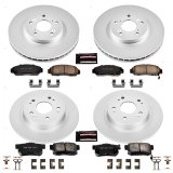 Power Stop 06-07 Honda Accord Front & Rear Z17 Evolution Geomet Coated Brake Kit (1x psbCRK2292, 1x psbCRK3128) thumbnail 4