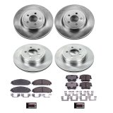PowerStop Z17 Evolution Plus Stock Replacement Brake Kits KOE2853 Disc Pads and Rotors, Solid Surface Rotors, Ceramic Pads, Chrysler, Dodge, Front/Rear, Kit thumbnail 2