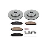 PowerStop Z17 Evolution Plus Stock Replacement Brake Kits KOE2853 Disc Pads and Rotors, Solid Surface Rotors, Ceramic Pads, Chrysler, Dodge, Front/Rear, Kit thumbnail 5