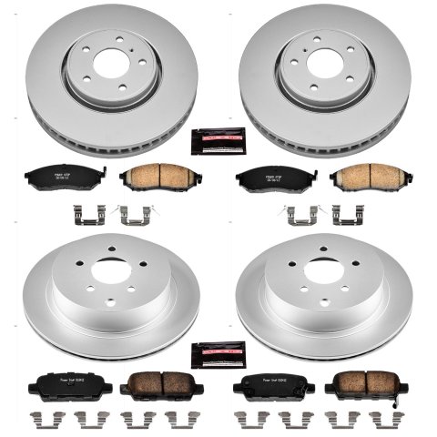 Power Stop 05-12 Infiniti FX35 Front & Rear Z17 Evolution Geomet Coated Brake Kit (1x psbCRK2427, 1x psbCRK5264) thumbnail 4