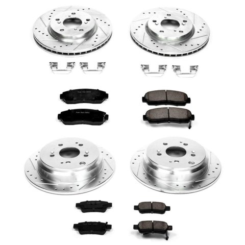Power Stop 05-10 Honda Odyssey Front & Rear Z23 Evolution Sport Brake Kit (1x psbK2435, 1x psbK4604) thumbnail 2