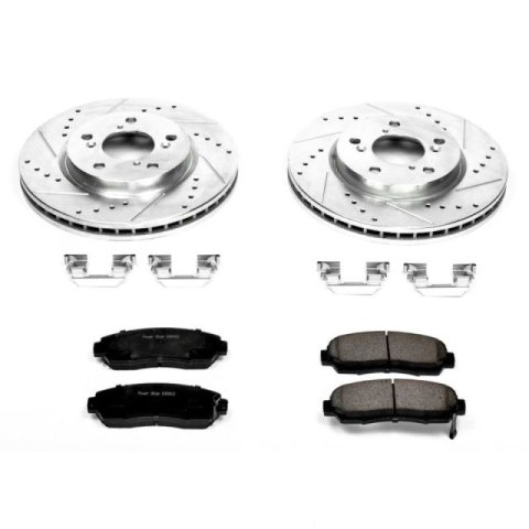 Power Stop 05-10 Honda Odyssey Front & Rear Z23 Evolution Sport Brake Kit (1x psbK2435, 1x psbK4604) thumbnail 3