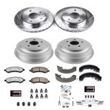Power Stop 05-10 Dodge Dakota Front & Rear Z36 Truck & Tow Brake Kit (1x psbK2193-36, 1x psbKOE15405DK) thumbnail 7