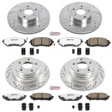 Power Stop 05-06 Saab 9-2X Front & Rear Z26 Street Warrior Brake Kit (1x psbK447-26, 1x psbK1124-26) thumbnail 4