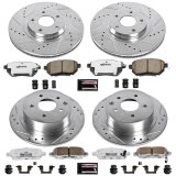 Power Stop 05-06 Nissan Altima Front & Rear Z26 Street Warrior Brake Kit (1x psbK091-26, 1x psbK098-26) thumbnail 2