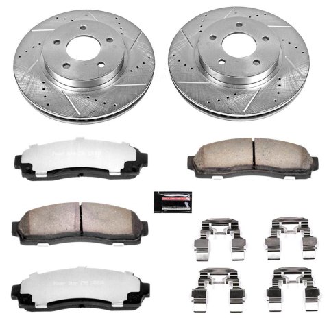 Power Stop 05-06 Chevrolet Equinox Front & Rear Z36 Truck & Tow Brake Kit (1x psbK1576-36, 1x psbKOE15377DK) thumbnail 6