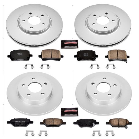 Power Stop 05-06 Chevrolet Cobalt Front & Rear Z17 Evolution Geomet Coated Brake Kit (1x psbCRK1610, 1x psbCRK1616) thumbnail 4