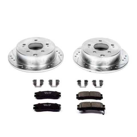 Power Stop 04-12 Mitsubishi Galant Front & Rear Z23 Evolution Sport Brake Kit (1x psbK1678, 1x psbK155) thumbnail 6