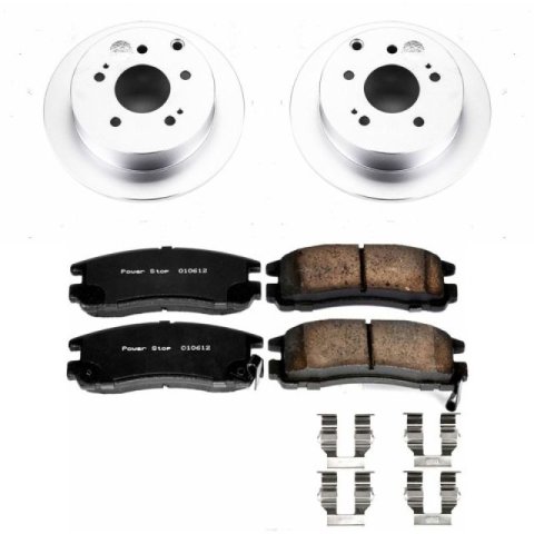 Power Stop 04-12 Mitsubishi Galant Front & Rear Z17 Evolution Geomet Coated Brake Kit (1x psbCRK1678, 1x psbCRK155) thumbnail 6