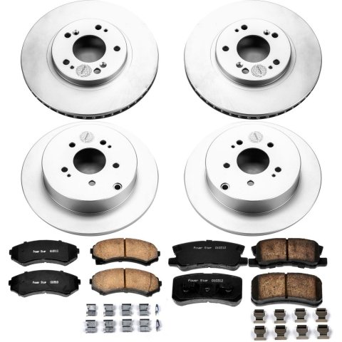 Power Stop 04-11 Mitsubishi Endeavor Front & Rear Z17 Evolution Geomet Coated Brake Kit (1x psbCRK5260, 1x psbCRK5258) thumbnail 4