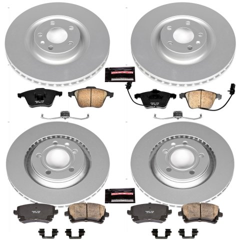 Power Stop 04-09 Audi S4 Front & Rear Z23 Evolution Sport Coated Brake Kit (1x psbCRK4564, 1x psbCRK2934)