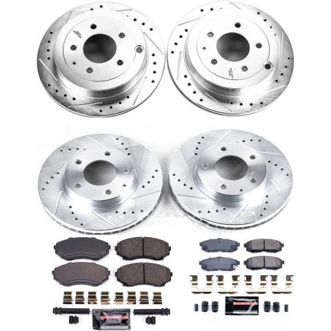 Power Stop 04-06 Mazda MPV Front & Rear Z23 Evolution Sport Brake Kit (1x psbK1184, 1x psbK4601) thumbnail 4