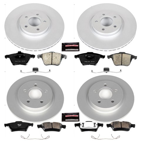 Power Stop 04-05 Volvo S40 Front & Rear Z23 Evolution Sport Coated Brake Kit (1x psbCRK5430, 1x psbCRK5309)