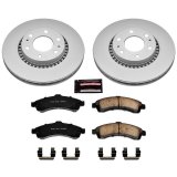PowerStop Z17 Evolution Plus GEOMET Coated Brake Kits CRK2062 Rotor and Pad Combos, Geomet Coated, Front and Rear, Solid Surface Rotors, Ceramic Pads, Buick, Chevrolet, GMC, Isuzu, Saab, Kit thumbnail 6