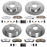Power Stop 04-05 Buick Century Front & Rear Z26 Street Warrior Brake Kit (1x psbK1558-26, 1x psbK2553-26) thumbnail 4