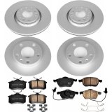 Power Stop 04-05 Audi A4 Quattro Front & Rear Z23 Evolution Sport Coated Brake Kit (1x psbCRK3129, 1x psbCRK636) thumbnail 1