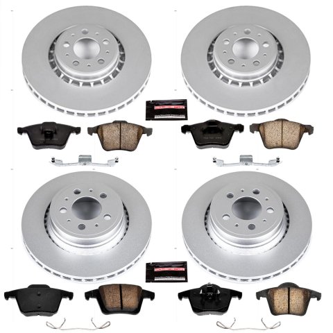 Power Stop 03-14 Volvo XC90 Front & Rear Z23 Evolution Sport Coated Brake Kit (1x psbCRK3039, 1x psbCRK4552) thumbnail 4