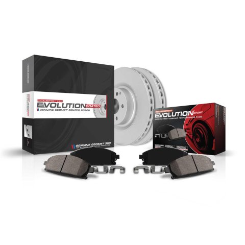 Power Stop 03-11 Saab 9-3 Front & Rear Z23 Evolution Sport Coated Brake Kit (1x psbCRK985, 1x psbCRK983) thumbnail 8