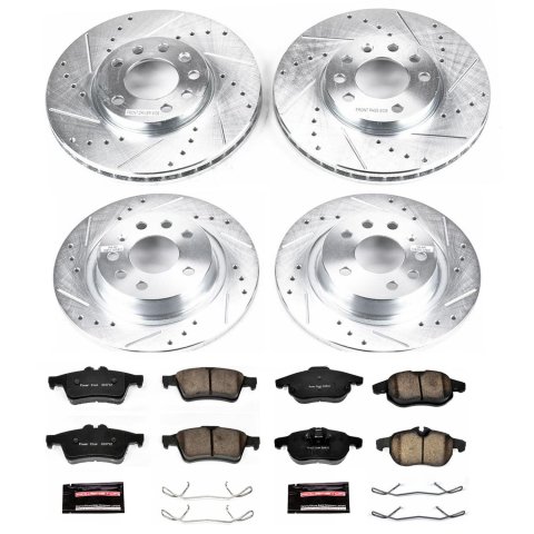 Power Stop 03-11 Saab 9-3 Front & Rear Z23 Evolution Sport Brake Kit (1x psbK978, 1x psbK981) thumbnail 5