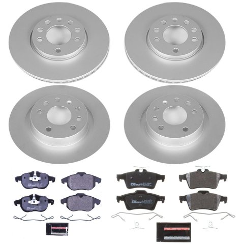 Power Stop 03-11 Saab 9-3 Front & Rear Euro-Stop Brake Kit (1x psbESK981, 1x psbESK978) thumbnail 6