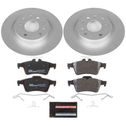 Power Stop 03-11 Saab 9-3 Front & Rear Euro-Stop Brake Kit (1x psbESK981, 1x psbESK978) thumbnail 9