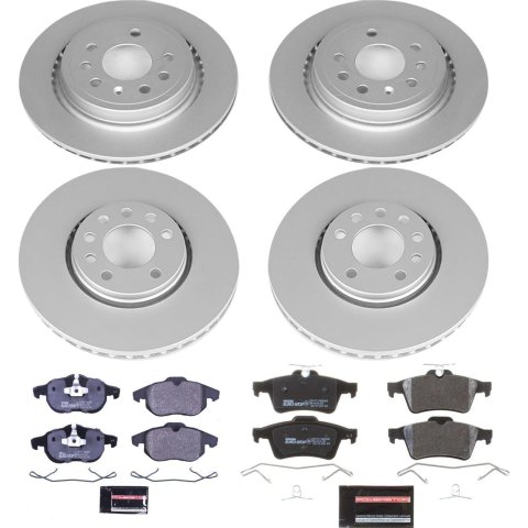 Power Stop 03-11 Saab 9-3 Front & Rear Euro-Stop Brake Kit (1x psbESK985, 1x psbESK983) thumbnail 6