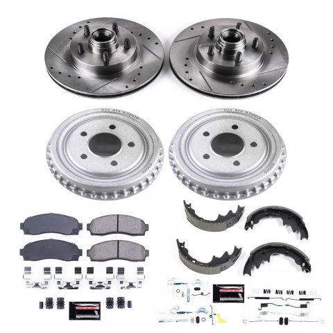 Power Stop 03-09 Ford Ranger Front & Rear Z23 Evolution Sport Brake Kit (1x psbKOE15335DK, 1x psbK1857) thumbnail 1