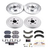 Power Stop 03-08 Toyota Corolla Front & Rear Z23 Evolution Sport Brake Kit (1x psbKOE15385DK, 1x psbK2316) thumbnail 3