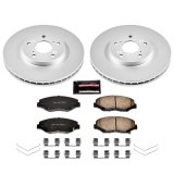 PowerStop Z17 Evolution Plus GEOMET Coated Brake Kits for 2003-2008 PILOT - CRK2303 Rotor and Pad Combos, Geomet Coated, Front and Rear, Solid Surface Rotors, Ceramic Pads, use on Honda®, Kit thumbnail 9