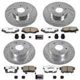 Power Stop 03-07 Honda Accord Front & Rear Z26 Street Warrior Brake Kit (1x psbK2391-26, 1x psbK1043-26) thumbnail 4