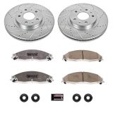 Power Stop 03-07 Cadillac CTS Front & Rear Z26 Street Warrior Brake Kit (1x psbK1425-26, 1x psbK1419-26) thumbnail 4