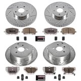 Power Stop 03-06 Pontiac Vibe Front & Rear Z26 Street Warrior Brake Kit (1x psbK2316-26, 1x psbK2318-26) thumbnail 1