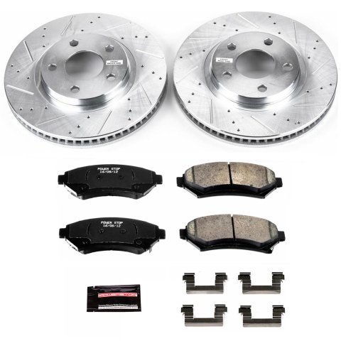 Power Stop 03-05 Buick Park Avenue Front & Rear Z23 Evolution Sport Brake Kit (1x psbK1542, 1x psbK1566) thumbnail 2