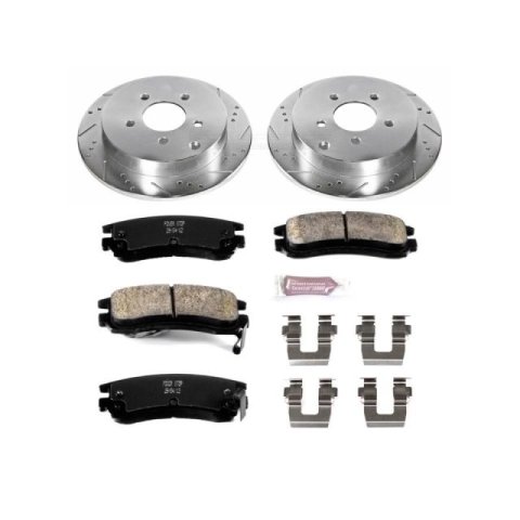 Power Stop 02-07 Buick Rendezvous Front & Rear Z23 Evolution Sport Brake Kit (1x psbK5135, 1x psbK5233) thumbnail 5