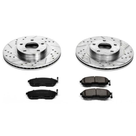 Power Stop 02-06 Nissan Altima Front & Rear Z23 Evolution Sport Brake Kit (1x psbK098, 1x psbK2282)