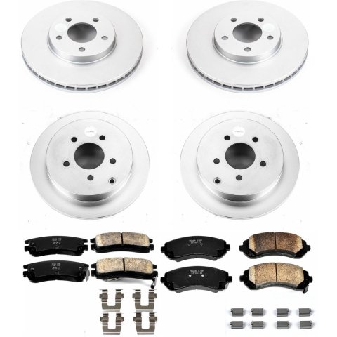 Power Stop 02-06 Buick Rendezvous Front & Rear Z17 Evolution Geomet Coated Brake Kit (1x psbCRK5135, 1x psbCRK5234) thumbnail 4