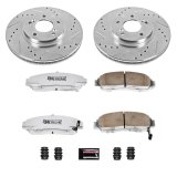 Power Stop 02-04 Acura RL Front & Rear Z26 Street Warrior Brake Kit (1x psbK2309-26, 1x psbK4989-26) thumbnail 9