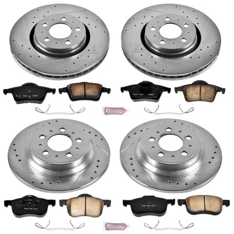 Power Stop 01-09 Volvo S60 Front & Rear Z23 Evolution Sport Brake Kit (1x psbK5193, 1x psbK5196) thumbnail 4