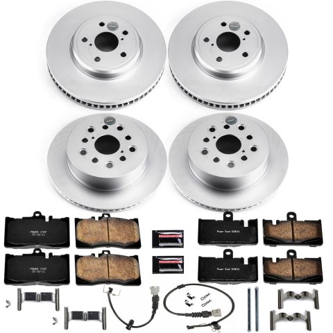 Power Stop 01-06 Lexus LS430 Front & Rear Z17 Evolution Geomet Coated Brake Kit (1x psbCRK2327, 1x psbCRK2329) thumbnail 4