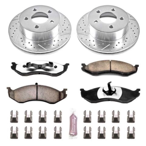 Power Stop 01-06 Jeep Wrangler Front & Rear Z36 Truck & Tow Brake Kit (1x psbKOE15374DK, 1x psbK2152-36)