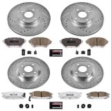 Power Stop 01-05 Mazda Miata Front & Rear Z26 Street Warrior Brake Kit (1x psbK2353-26, 1x psbK5267-26) thumbnail 4