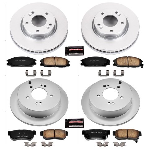 Power Stop 01-05 Hyundai Santa Fe Front & Rear Z17 Evolution Geomet Coated Brake Kit (1x psbCRK5213, 1x psbCRK5251) thumbnail 4