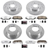 Power Stop 01-05 Chrysler Sebring Front & Rear Z26 Street Warrior Brake Kit (1x psbK1678-26, 1x psbK1203-26) thumbnail 4