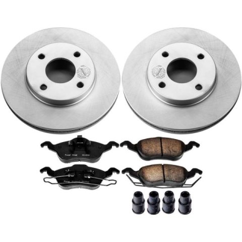 Power Stop 01-04 Ford Focus Front & Rear Z17 Evolution Geomet Coated Brake Kit (1x psbCRK1358, 1x psbCRK1363) thumbnail 6