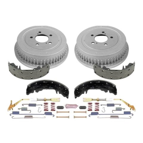 PowerStop Z23 Evolution Sport Disc and Drum Brake Upgrade Kits K15013DK Kits, Cross-drilled/Slotted, 11.02 in. Front, Zinc Plated, Carbon Fiber Ceramic Pads, 9.900 in. Rear, Chrysler, Dodge, Kit thumbnail 6