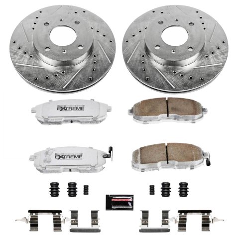 Power Stop 01-02 Infiniti G20 Front & Rear Z26 Street Warrior Brake Kit (1x psbK749-26, 1x psbK741-26) thumbnail 5